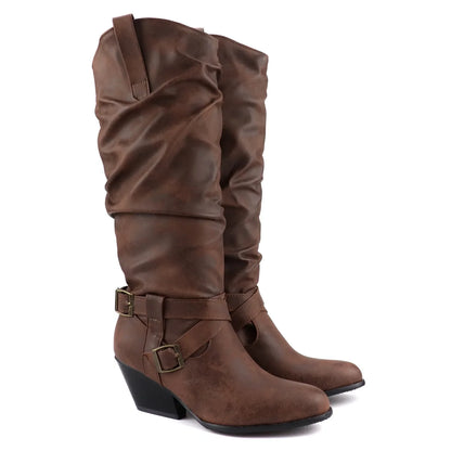Funki Findz | Boots | Women's Faux Suede Western Style Boots
