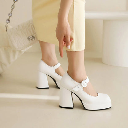 Funki Findz | Shoes | Women's Glossy High Mary Jane Platforms