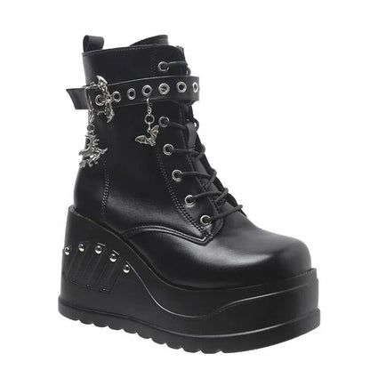Funki Findz | Boots | Women's Punk Chunky Platform Creepers
