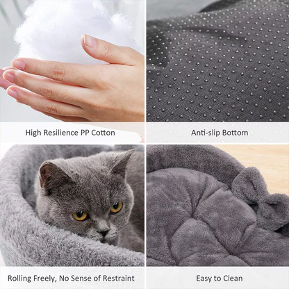 Funki Findz | Pet Beds | Cat Bed | Heart-shaped Cozy Cat Bed