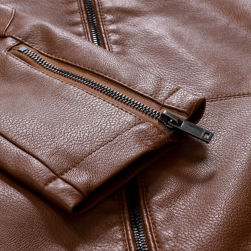 Funki Findz | Jackets | Men's Women's Slim PU Leather Jacket