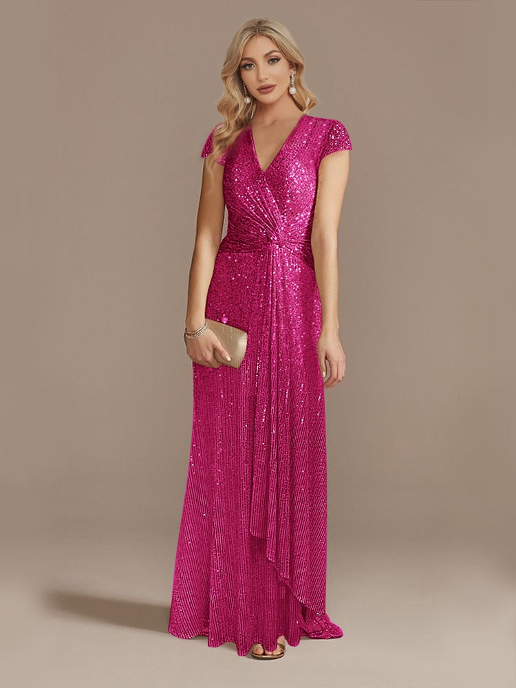Funki Findz | Dresses | Women's Elegant Long Sequin Dress