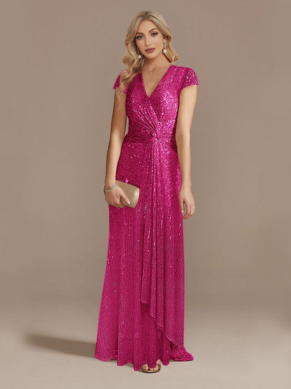 Funki Findz | Dresses | Women's Elegant Long Sequin Dress