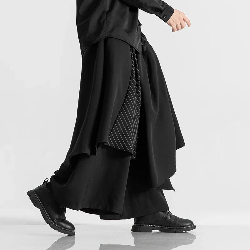 Funki Findz | Skirts | Men's Japanese Style Wide Leg Skirt/Pant