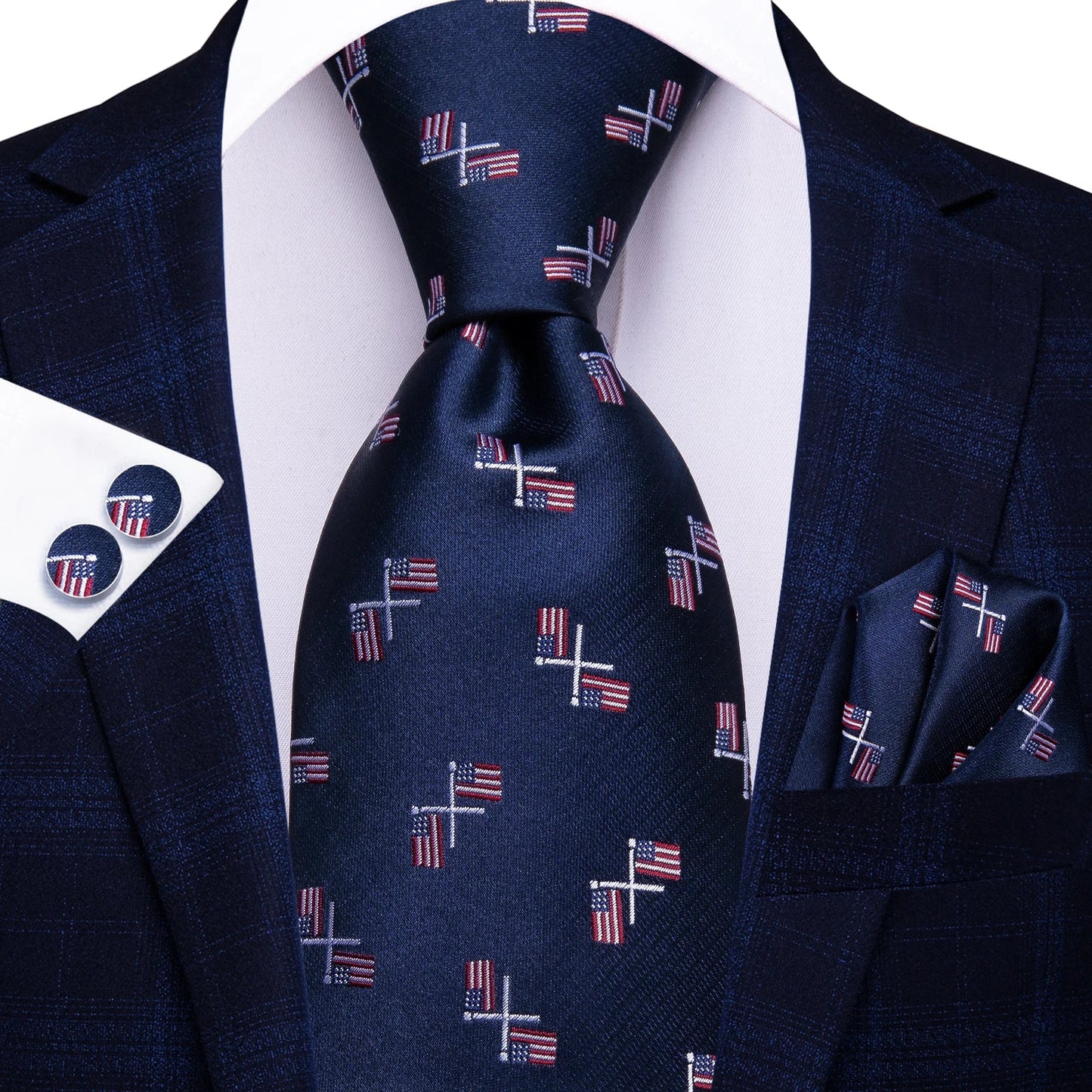 Funki Findz | Neckties | Men's Elegant Silk Wedding 3Pcs Tie Set