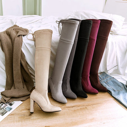 Funki Findz | Boots | Women's Over-the-Knee High Chelsea Boot