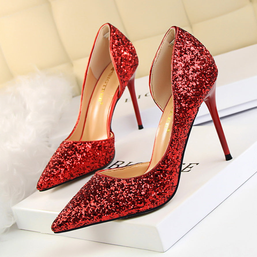 Funki Findz | Shoes | Women's Elegant Glitter Wedding Shoes