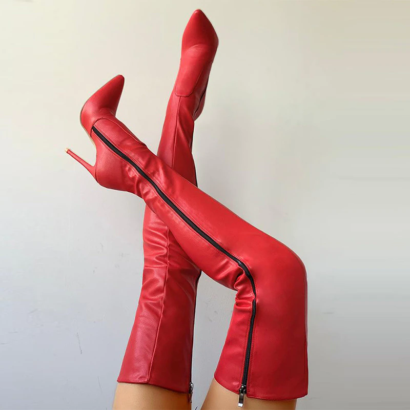 Funki Findz | Boots | Women's Above Knee High Stiletto Boots