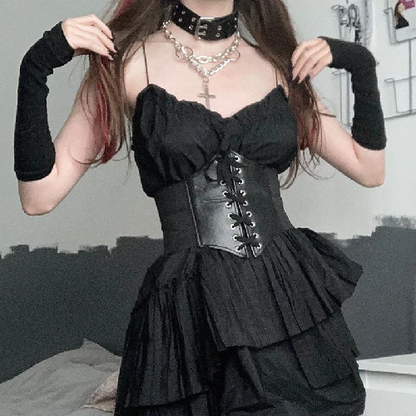 Funki Findz | Belts | Women's Goth Under Bust Cincher Belt