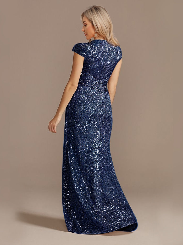 Funki Findz | Dresses | Women's Elegant Long Sequin Dress