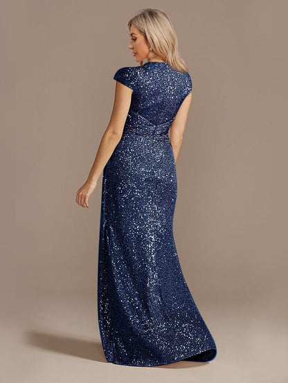 Funki Findz | Dresses | Women's Elegant Long Sequin Dress