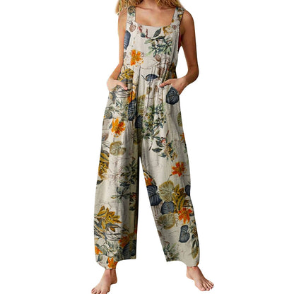 Funki Findz | Pants | Women's Boho Loose Fit Wide Leg Romper