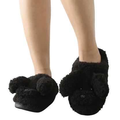 Funki Findz | Shoes | Women's Fluffy Cartoon Dog Fur Slippers