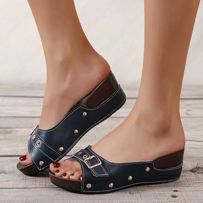 Funki Findz | Shoes | Women's Flat Slip On Slides | Sandals