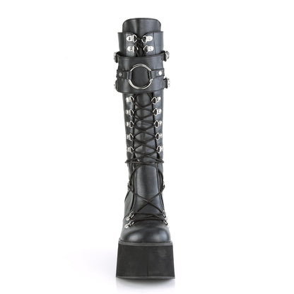 Funki Findz | Boots | Women's Goth Lace Up Platform Wedges
