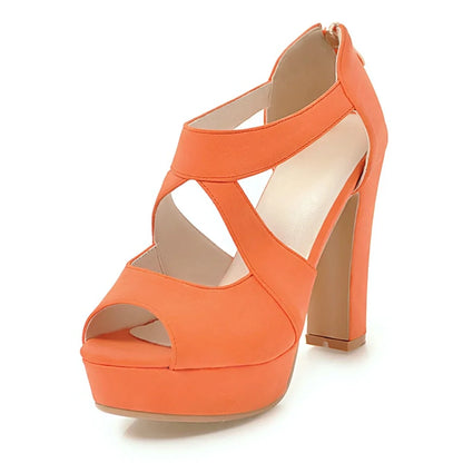 Funki Findz | Shoes | Women's Block Heel High Platform Sandal