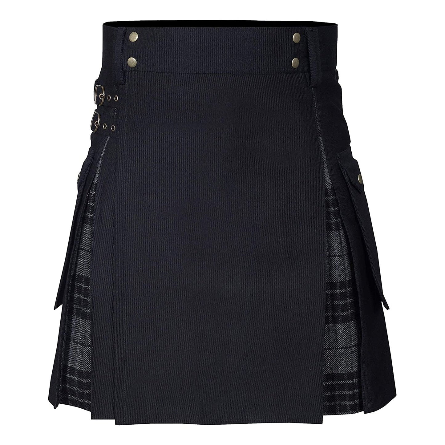 Funki Findz | Skirts | Men's Modern Gothic Punk Plaid Pleated Kilt