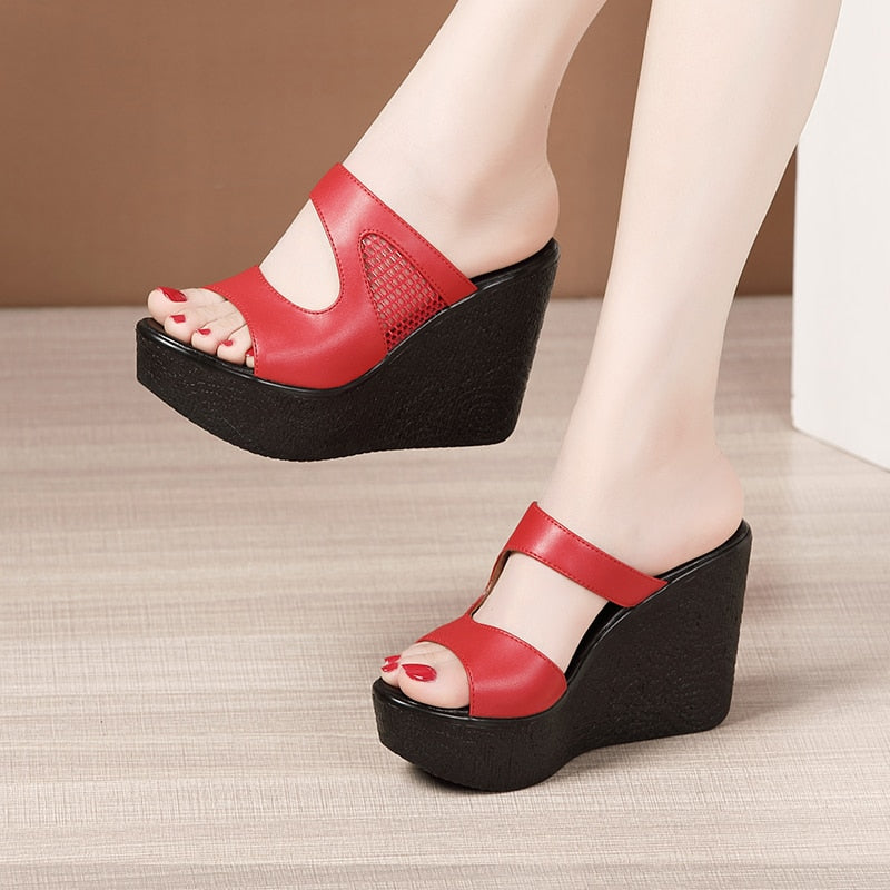 Funki Findz | Shoes | Women's Platform Wedge Mesh Sandals