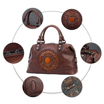 Funki Findz | Bags | Handbags | Women's Boho Leather Tote Bag