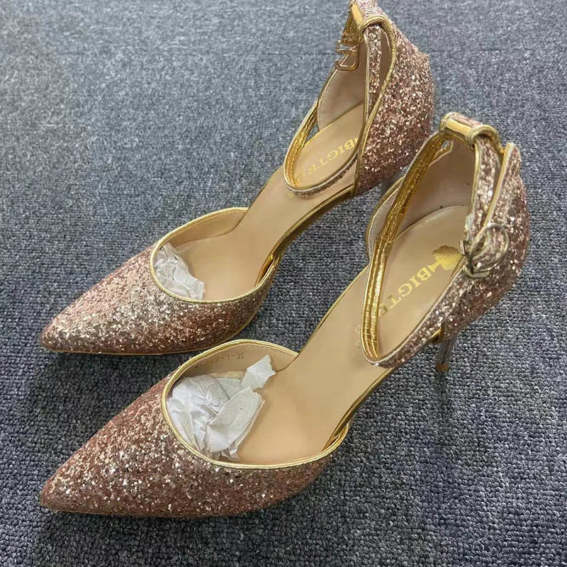 Funki Findz | Shoes | Women's Sparkly Glitter Wedding Sandals