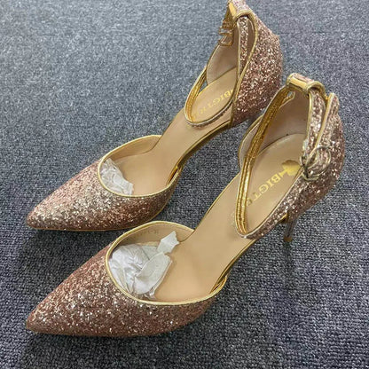 Funki Findz | Shoes | Women's Sparkly Glitter Wedding Sandals