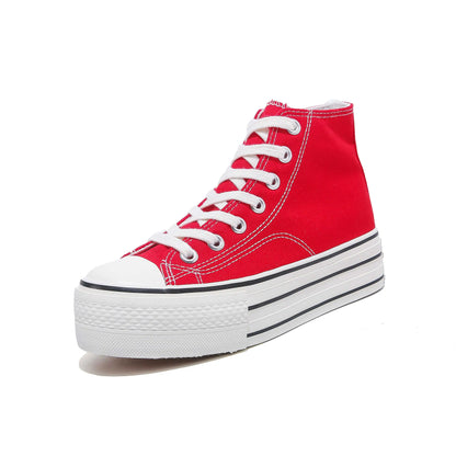 Funki Findz | Boots | Women Canvas LaceUp Thick Sole Sneaker