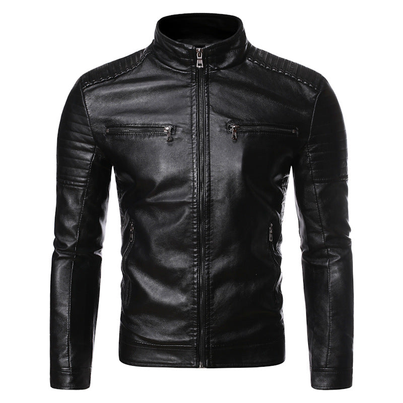Funki Findz | Jackets | Men's Motorcycle Faux Leather Jacket