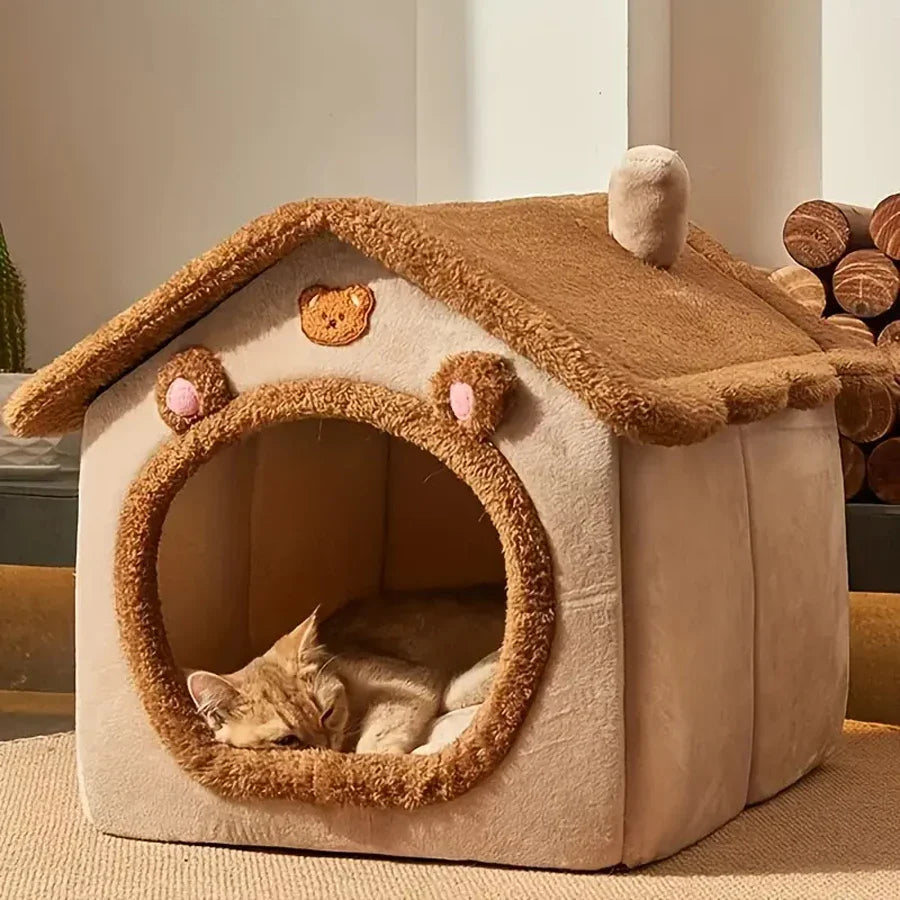 Funki Findz | Pet Beds | Dog Cat Foldable Pet House Washable