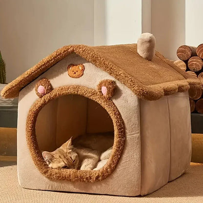 Funki Findz | Pet Beds | Dog Cat Foldable Pet House Washable
