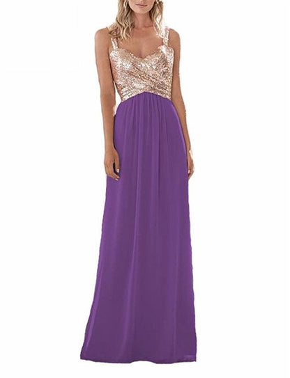 Funki Findz | Dresses | Women's Sequin Prom Bridesmaid Dress