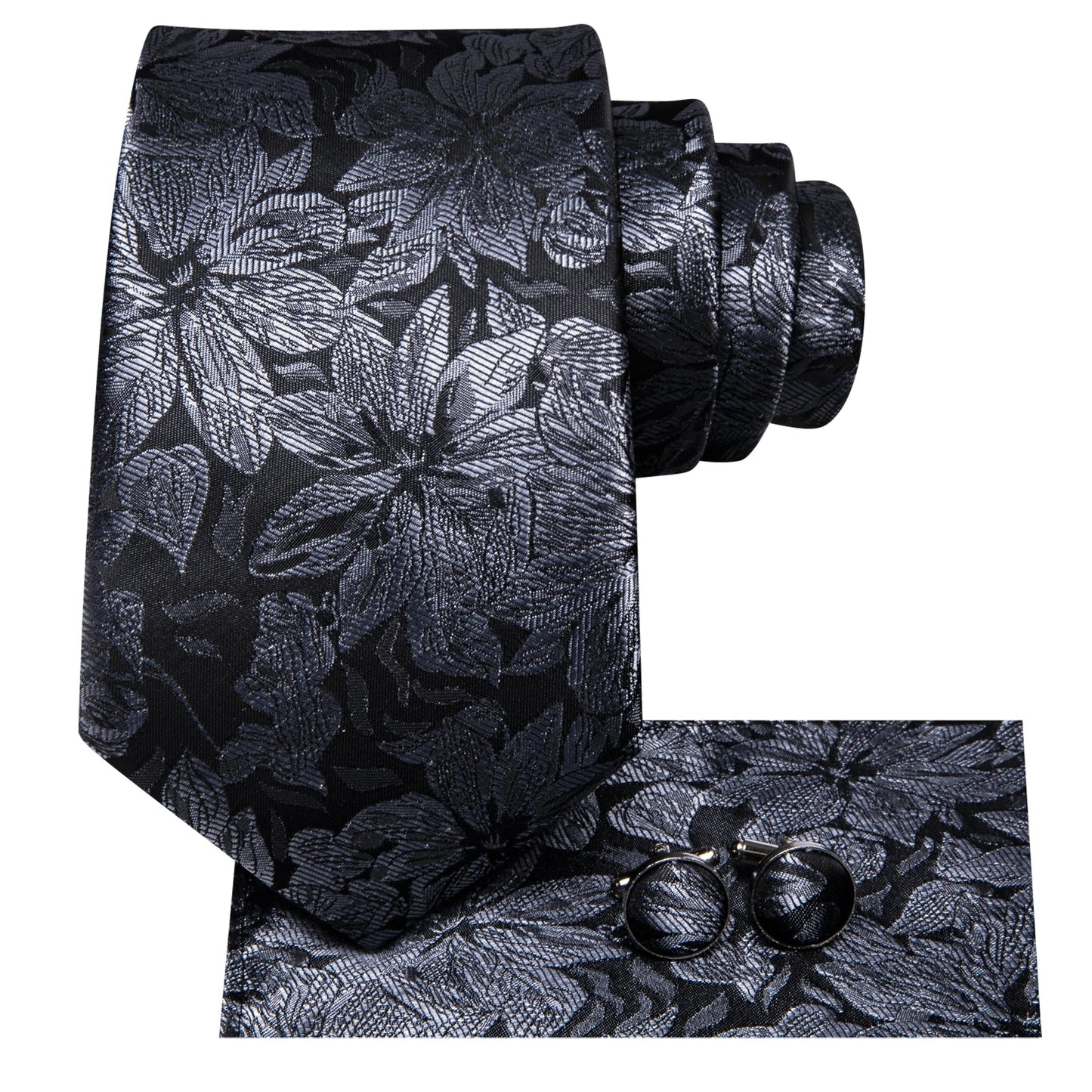 Funki Findz | Neckties | Men's Elegant Silk Wedding 3Pcs Tie Set
