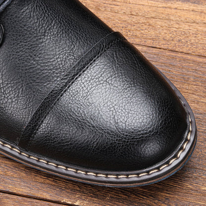 Funki Findz | Boots | Men's Faux Leather Retro Ankle Dress Boot
