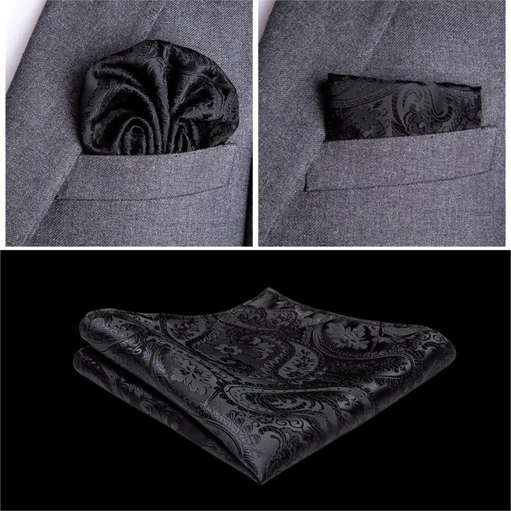Funki Findz | Vests | Men's Formal 5 Pcs Silk Waistcoat Tie Sets