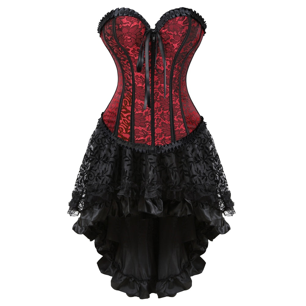 Funki Findz | Dresses | Women's Victorian Gothic Corset Skirt Set