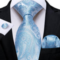 Funki Findz | Neckties | Men's 3Pcs Paisley Wedding Tie Sets