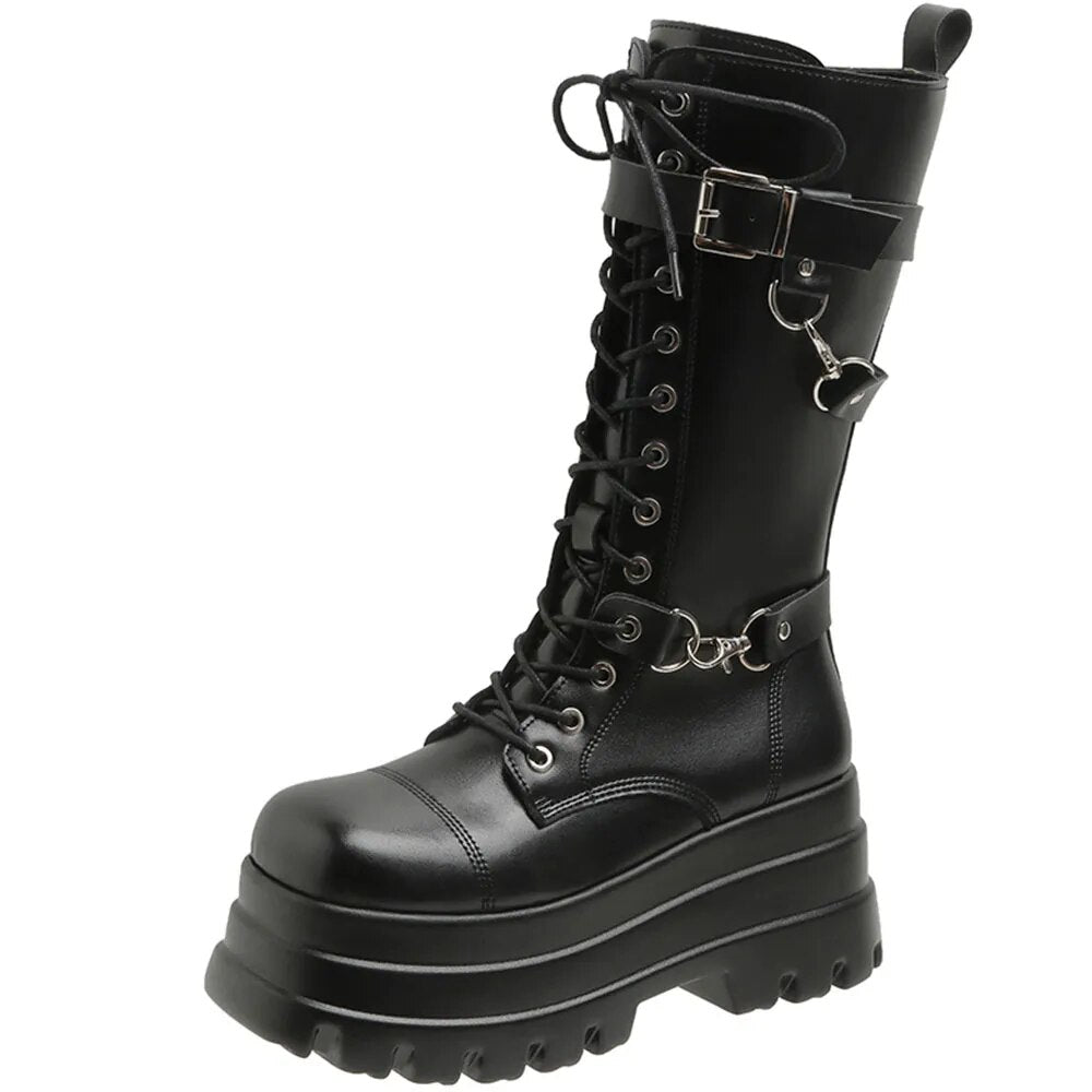 Funki Findz | Boots | Women's Gothic Punk Retro Biker Boots