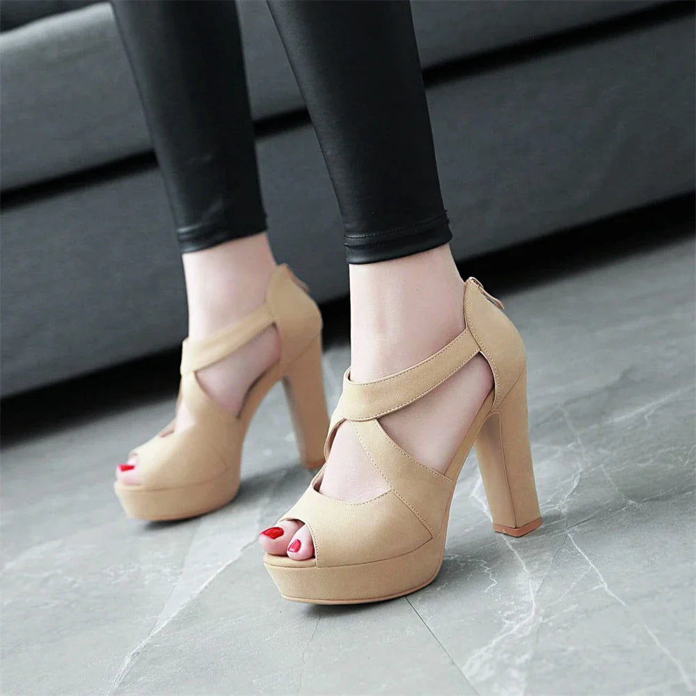 Funki Findz | Shoes | Women's Block Heel High Platform Sandal