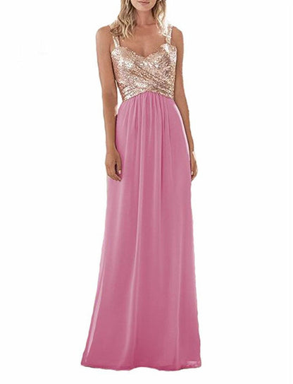 Funki Findz | Dresses | Women's Sequin Prom Bridesmaid Dress