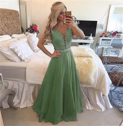 Funki Findz | Dresses | Women's Chiffon Beaded Prom Dress