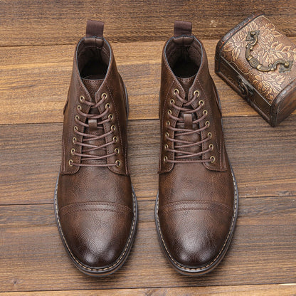 Funki Findz | Boots | Men's Faux Leather Smart Dress Boots