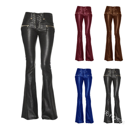 Funki Findz | Pants | Women's Elegant Chic Faux Leather Pants