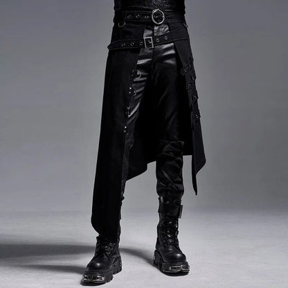 Funki Findz | Skirts | Men's Gothic Punk Buckle Strap Half Skirts