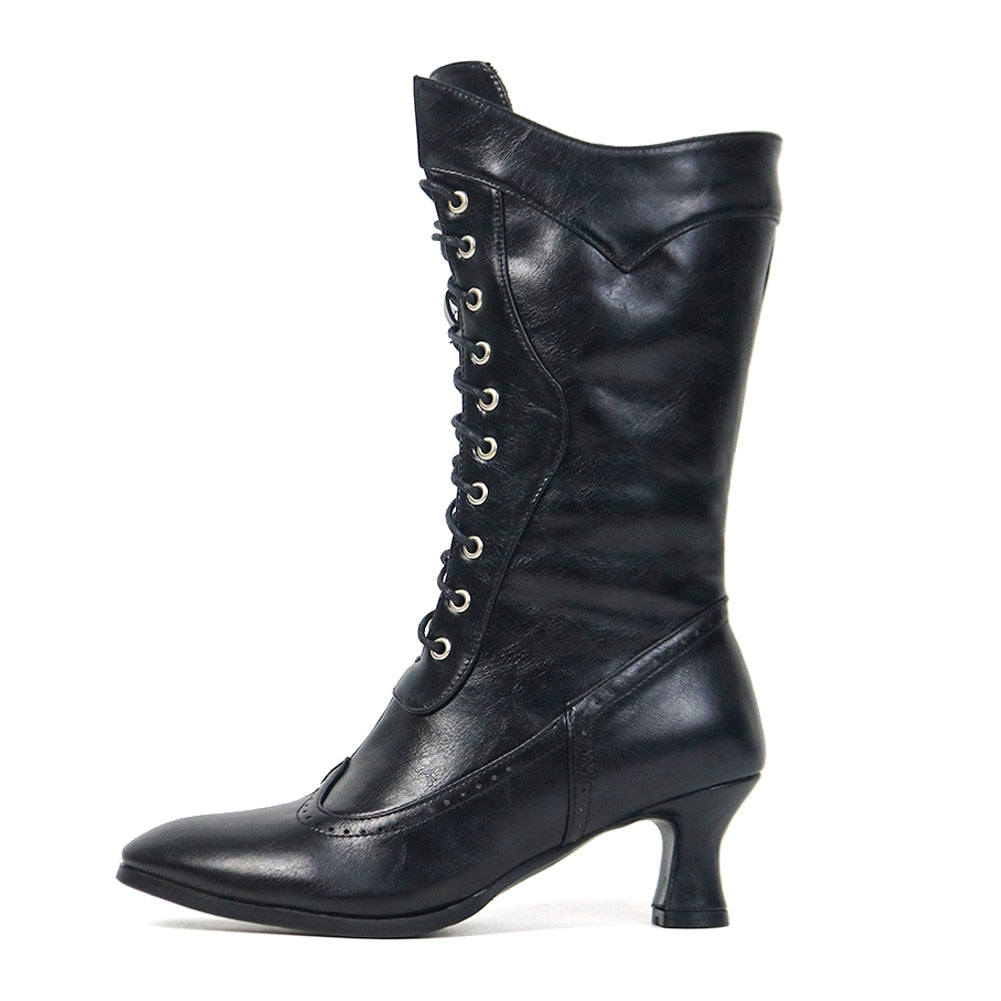 Funki Findz | Boots | Women's Victorian Style Lace Up Boots