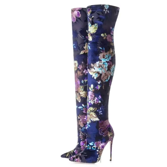 Funki Findz | Boots | Women's Over Knee Stretch Stiletto Boots