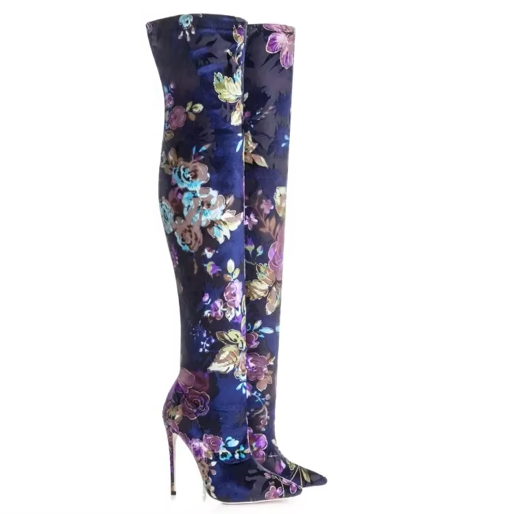 Funki Findz | Boots | Women's Over Knee Stretch Stiletto Boots