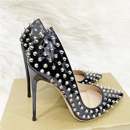 Funki Findz | Shoes | Women's Spikes Rivets Super High Stilettos