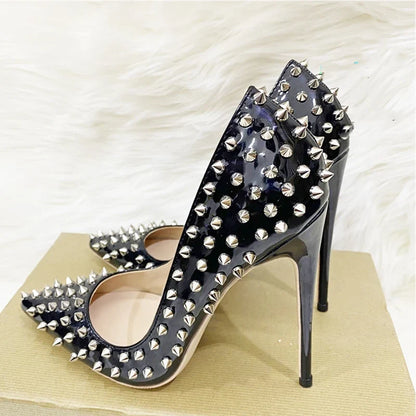 Funki Findz | Shoes | Women's Spikes Rivets Super High Stilettos