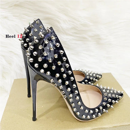 Funki Findz | Shoes | Women's Spikes Rivets Super High Stilettos