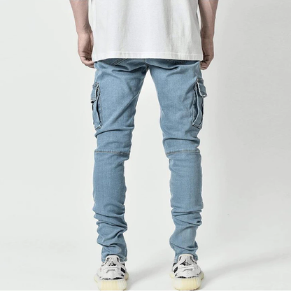 Funki Findz | Pants | Men's Stretch Slim Fit Cargo Skinny Jeans