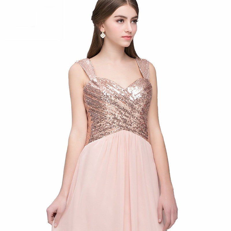Funki Findz | Dresses | Women's Sequin Prom Bridesmaid Dress